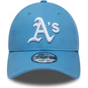 gorra-curva-azul-claro-ajustable-9forty-league-essential-de-oakland-athletics-mlb-de-new-era