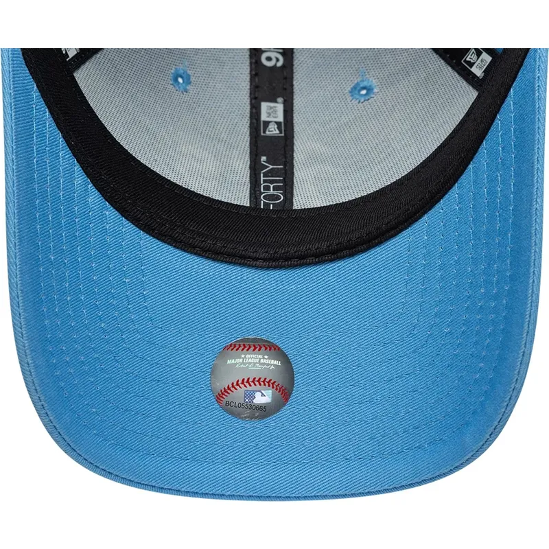 gorra-curva-azul-claro-ajustable-9forty-league-essential-de-oakland-athletics-mlb-de-new-era