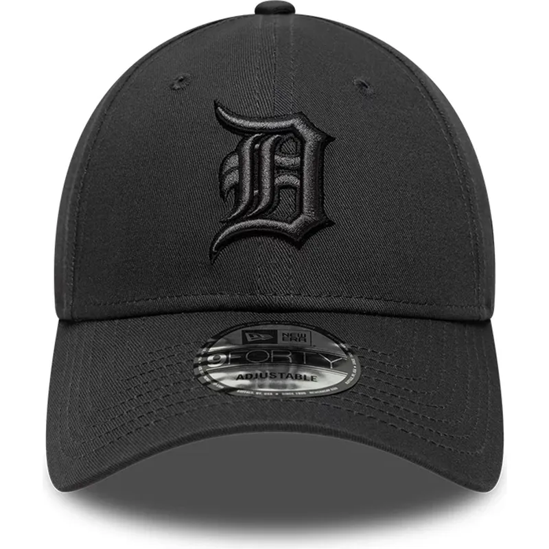 cappellino-con-visiera-curva-nero-regolabile-con-logo-nero-9forty-team-outline-di-detroit-tigers-mlb-di-new-era