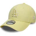 petten-gebogen-geel-verstelbaar-9forty-team-outline-van-los-angeles-dodgers-mlb-van-new-era