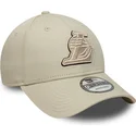 petten-gebogen-beige-verstelbare-band-9forty-team-outline-van-los-angeles-lakers-nba-van-new-era