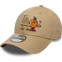 cappellino-curvo-marrone-regolabile-con-logo-marrone-9forty-tonal-icon-dei-los-angeles-dodgers-mlb-di-new-era