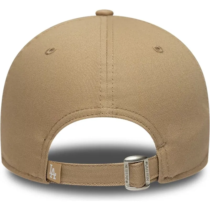 cappellino-curvo-marrone-regolabile-con-logo-marrone-9forty-tonal-icon-dei-los-angeles-dodgers-mlb-di-new-era