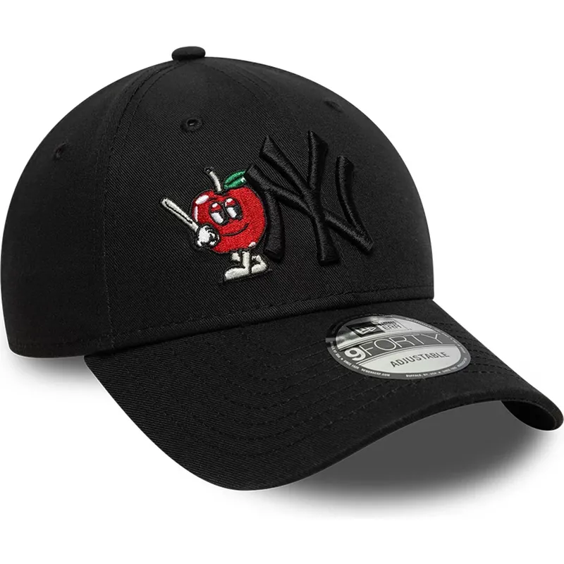 cappellino-con-visiera-curva-nero-regolabile-con-logo-nero-9forty-tonal-icon-di-new-york-yankees-mlb-di-new-era