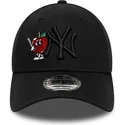 cappellino-con-visiera-curva-nero-regolabile-con-logo-nero-9forty-tonal-icon-di-new-york-yankees-mlb-di-new-era