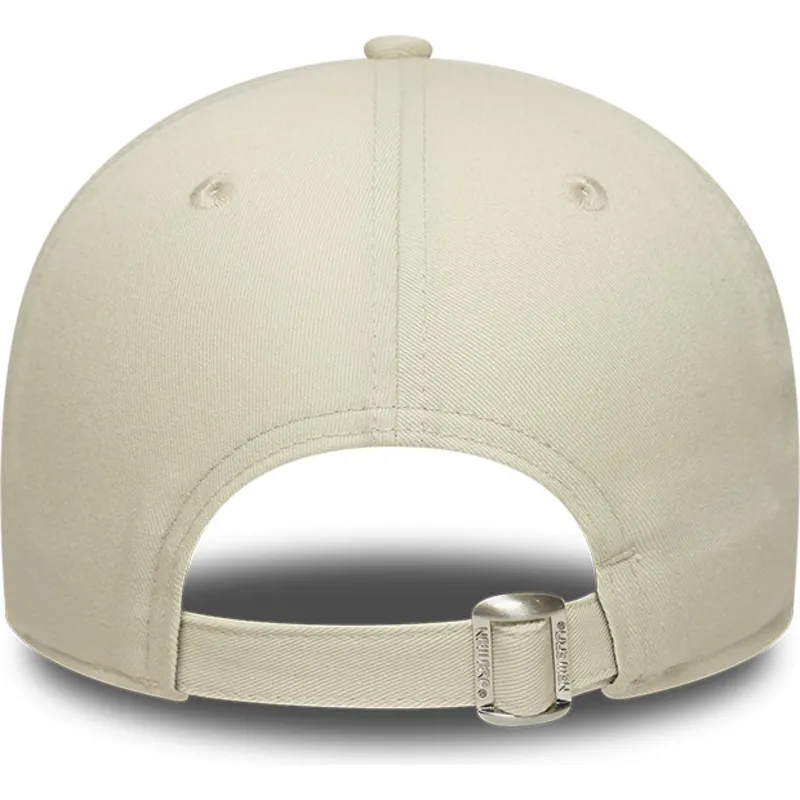 gorra-curva-beige-y-rosa-ajustable-con-logo-rosa-9forty-world-series-patch-de-los-angeles-dodgers-mlb-de-new-era