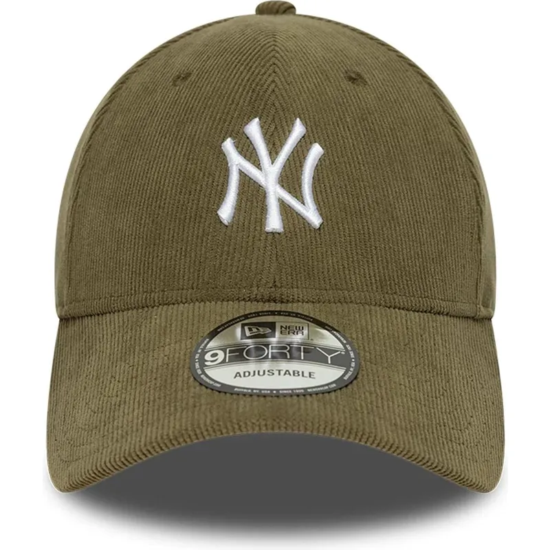 petten-gebogen-groen-verstelbare-band-9forty-soft-cord-van-new-york-yankees-mlb-van-new-era
