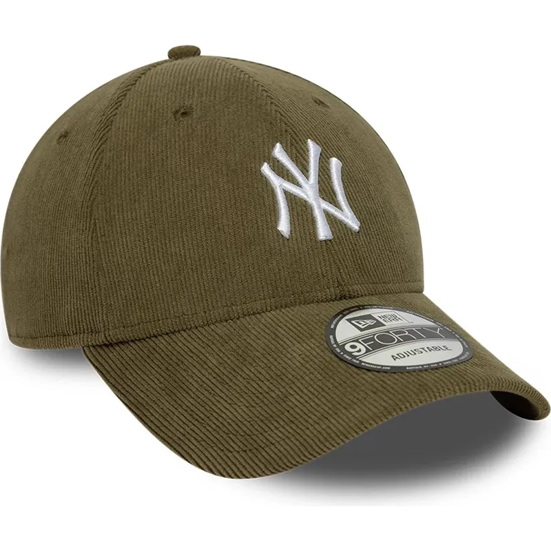 petten-gebogen-groen-verstelbare-band-9forty-soft-cord-van-new-york-yankees-mlb-van-new-era