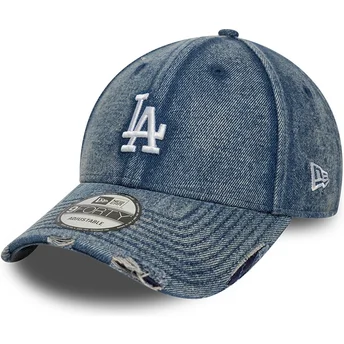 Blaue verstellbare Curved Visor Cap 9FORTY Acid Wash...