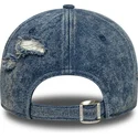 petten-gebogen-blauw-verstelbaar-9forty-acid-wash-denim-van-los-angeles-dodgers-mlb-van-new-era