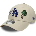 bojd-beige-justerbar-keps-9forty-city-icon-fran-los-angeles-dodgers-mlb-av-new-era