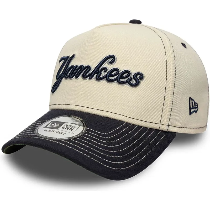 new-era-curved-brim-e-frame-city-icon-new-york-yankees-mlb-beige-and-navy-blue-snapback-cap