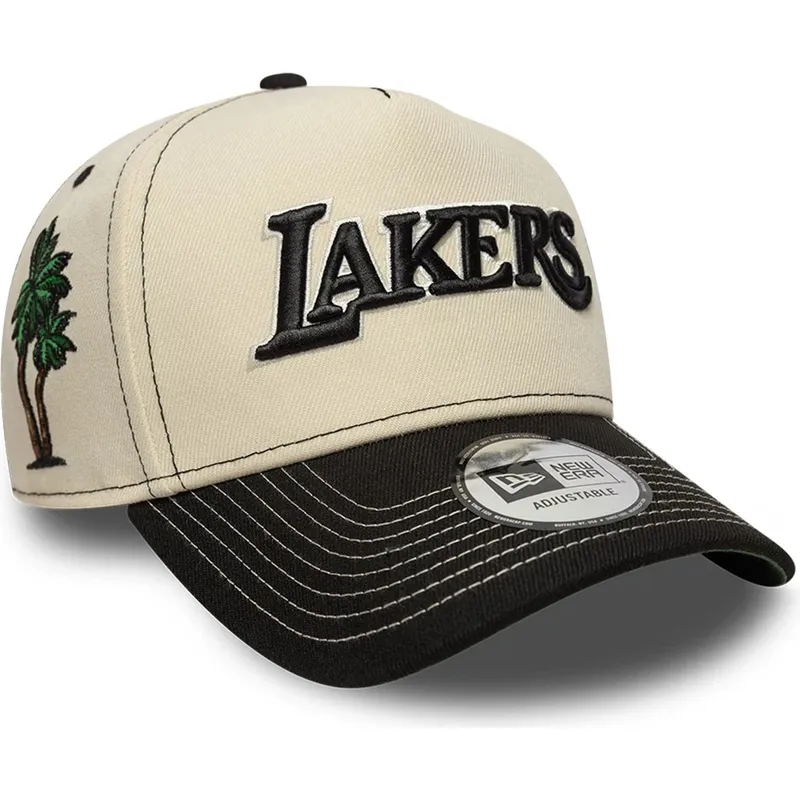 petten-gebogen-beige-snapback-e-frame-city-icon-van-los-angeles-lakers-nba-van-new-era