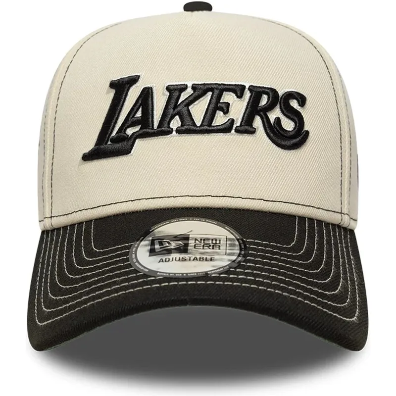 petten-gebogen-beige-snapback-e-frame-city-icon-van-los-angeles-lakers-nba-van-new-era