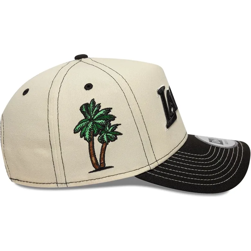 petten-gebogen-beige-snapback-e-frame-city-icon-van-los-angeles-lakers-nba-van-new-era