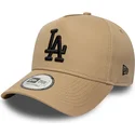 petten-gebogen-bruin-snapback-negro-e-frame-league-essential-van-los-angeles-dodgers-mlb-van-new-era