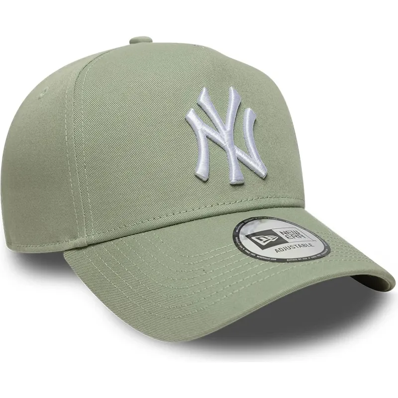 gorra-curva-verde-snapback-e-frame-league-essential-de-new-york-yankees-mlb-de-new-era