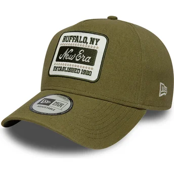 Petten gebogen groen snapback E Frame van New Era