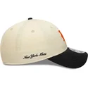 petten-gebogen-beige-snapback-9forty-m-crown-side-script-van-new-york-mets-mlb-van-new-era