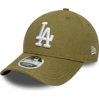 Gorra curva verde snapback 9FORTY M-Crown Linen de Los Angeles Dodgers MLB de New Era