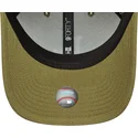 petten-gebogen-groen-snapback-9forty-m-crown-linen-van-los-angeles-dodgers-mlb-van-new-era