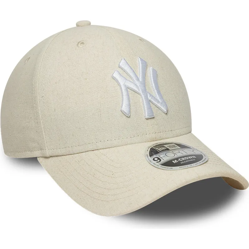 cap-gebogen-beige-snapback-9forty-m-crown-linen-van-new-york-yankees-mlb-van-new-era cap-gebogen-beige-snapback-9forty-m-crown-linen-van-new-york-yankees-mlb-van-new-era