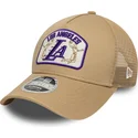 petten-gebogen-beige-snapback-9forty-m-crown-a-frame-van-los-angeles-lakers-nba-van-new-era