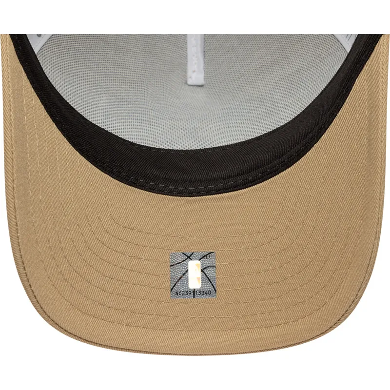 petten-gebogen-beige-snapback-9forty-m-crown-a-frame-van-los-angeles-lakers-nba-van-new-era