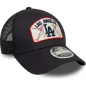 cappellino-trucker-blu-marino-9forty-m-crown-a-frame-dei-los-angeles-dodgers-mlb-di-new-era