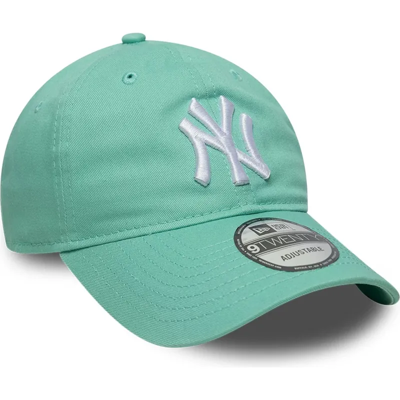 petten-gebogen-groen-verstelbare-band-claro-9twenty-league-essential-van-new-york-yankees-mlb-van-new-era