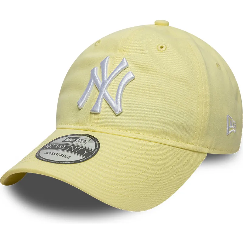 ljusgul-bojd-justerbar-keps-9twenty-league-essential-fran-new-york-yankees-mlb-av-new-era