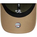 cappellino-curvo-verde-e-marrone-regolabile-9twenty-mini-washed-contrast-di-oakland-athletics-mlb-di-new-era