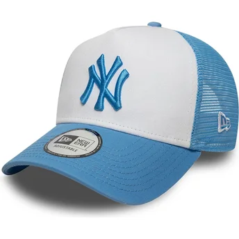 Petten gebogen blauw snapback A Frame League Essential van New York Yankees MLB van New Era