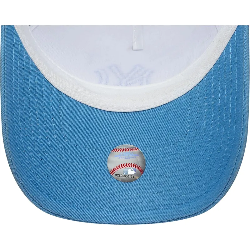 petten-gebogen-blauw-snapback-a-frame-league-essential-van-new-york-yankees-mlb-van-new-era