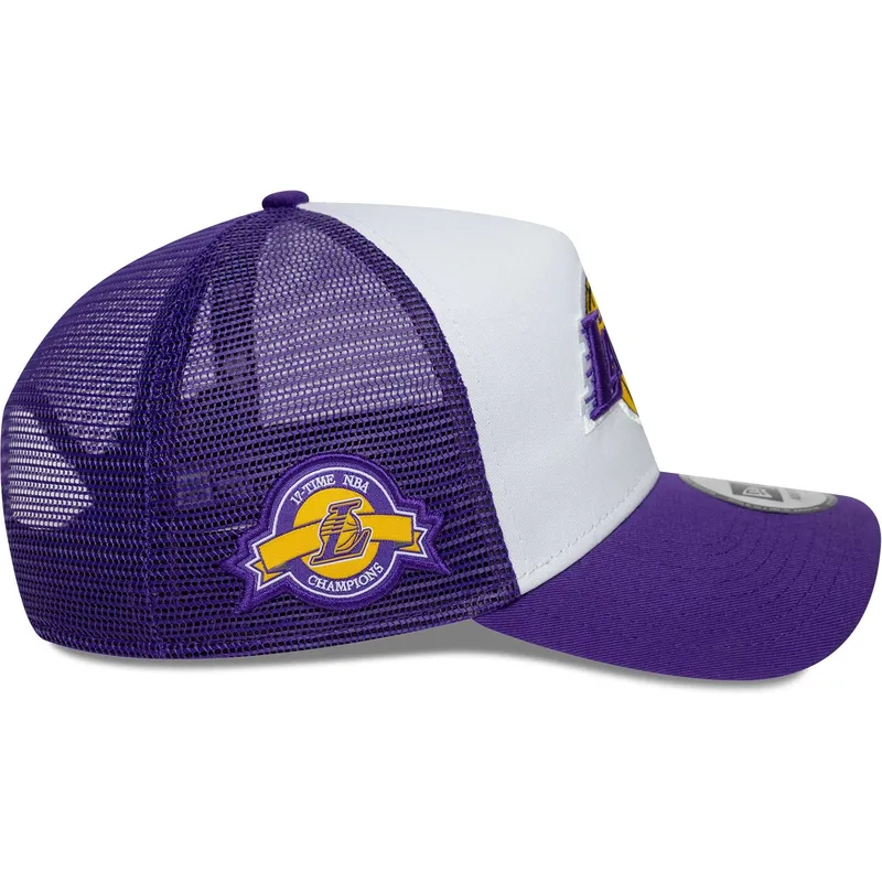 cappellino-trucker-viola-e-bianco-a-frame-side-patch-dei-los-angeles-lakers-nba-di-new-era