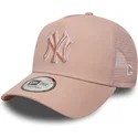 cap-gebogen-pink-snapback-a-frame-outline-van-new-york-yankees-mlb-van-new-era