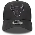 petten-gebogen-zwart-snapback-a-frame-outline-van-chicago-bulls-nba-van-new-era