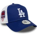 petten-gebogen-blauw-snapback-a-frame-side-patch-van-los-angeles-dodgers-mlb-van-new-era