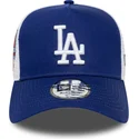 cappellino-trucker-blu-a-frame-side-patch-dei-los-angeles-dodgers-mlb-di-new-era