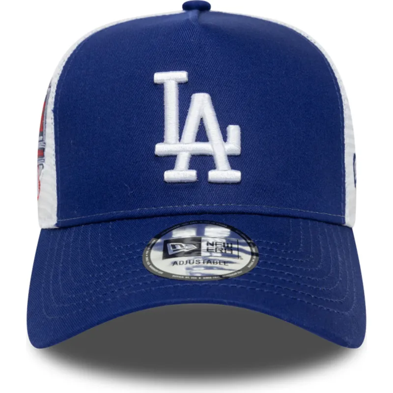petten-gebogen-blauw-snapback-a-frame-side-patch-van-los-angeles-dodgers-mlb-van-new-era