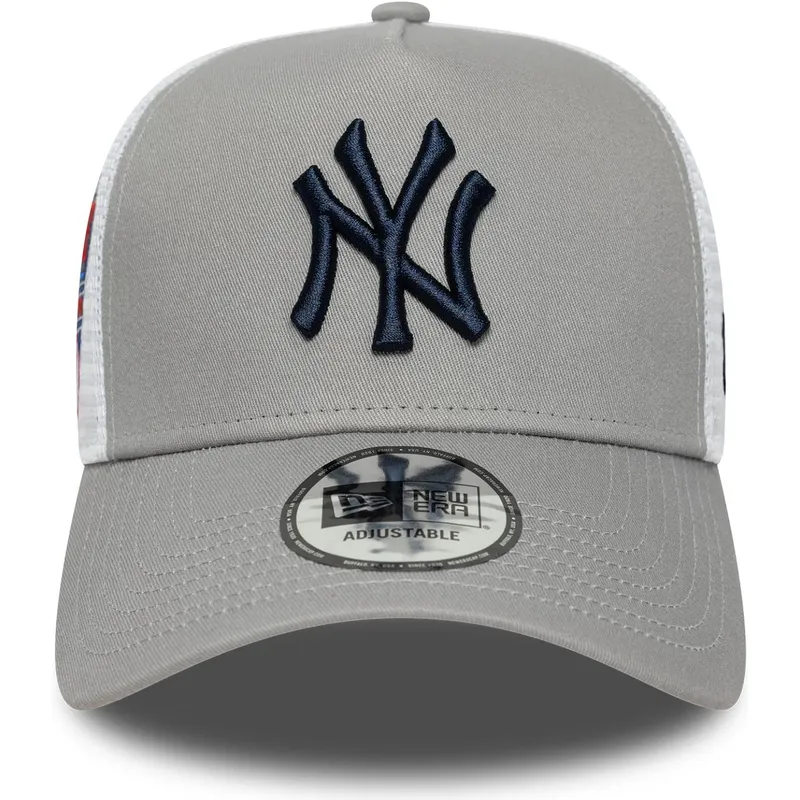 gra-trucker-keps-a-frame-side-patch-fran-new-york-yankees-mlb-av-new-era