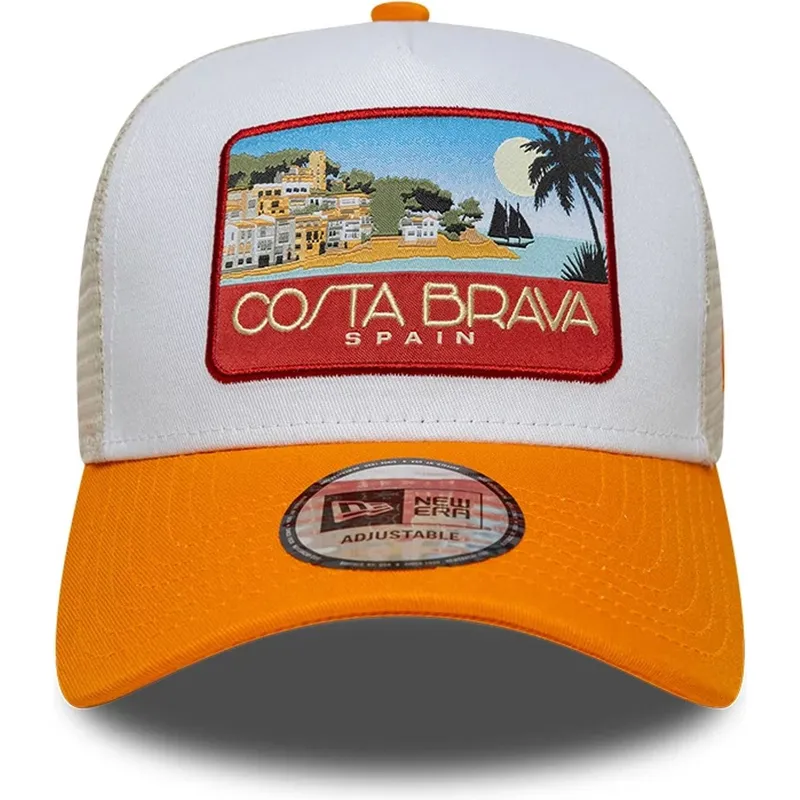petten-gebogen-multicolor-snapback-a-frame-location-patch-van-costa-brava-van-new-era