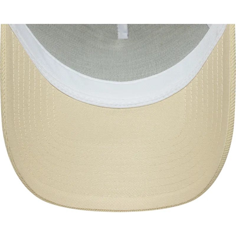 petten-gebogen-beige-snapback-a-frame-denim-leather-patch-van-new-era petten-gebogen-beige-snapback-a-frame-denim-leather-patch-van-new-era