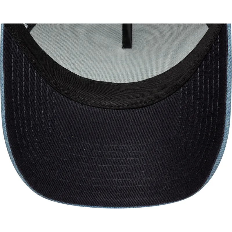 petten-gebogen-blauw-snapback-a-frame-denim-leather-patch-van-new-era