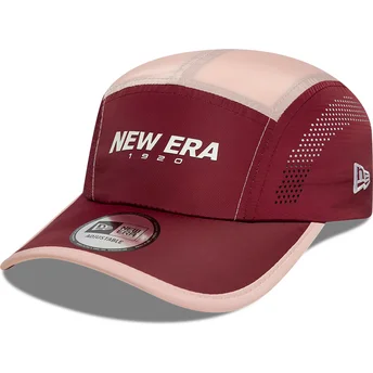 Cap gebogen 5 panel red adjustable strap Runner van New Era