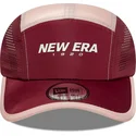 petten-gebogen-5-panel-rood-verstelbare-band-runner-van-new-era