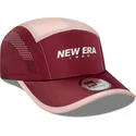 petten-gebogen-5-panel-rood-verstelbare-band-runner-van-new-era