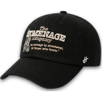 Schwarze verstellbare Curved Cap Statue Just Kids The 90s von Homenage