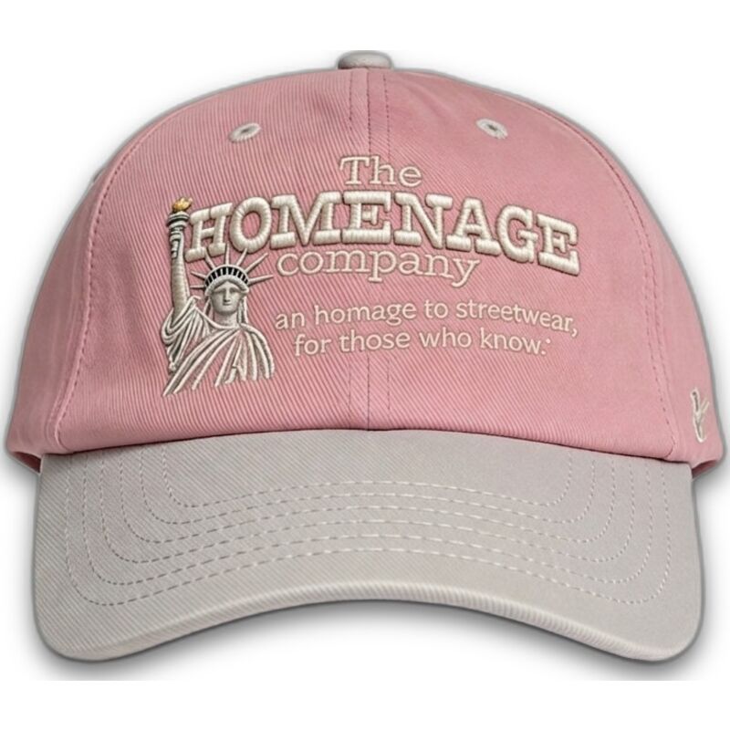 cappellino-curvo-rosa-e-grigio-regolabile-statue-just-kids-the-90s-di-homenage