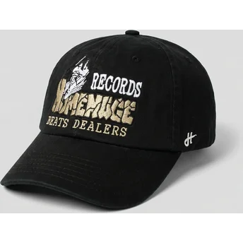 Gorra curva negra ajustable Records Music Shapes Identity The 90s de Homenage